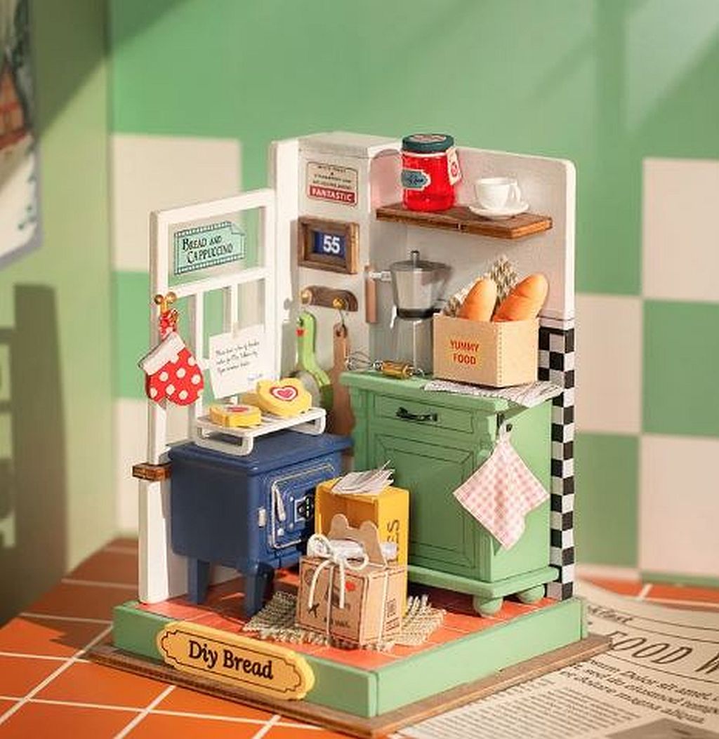 Robotime Rolife Afternoon Baking Time DIY Miniature House