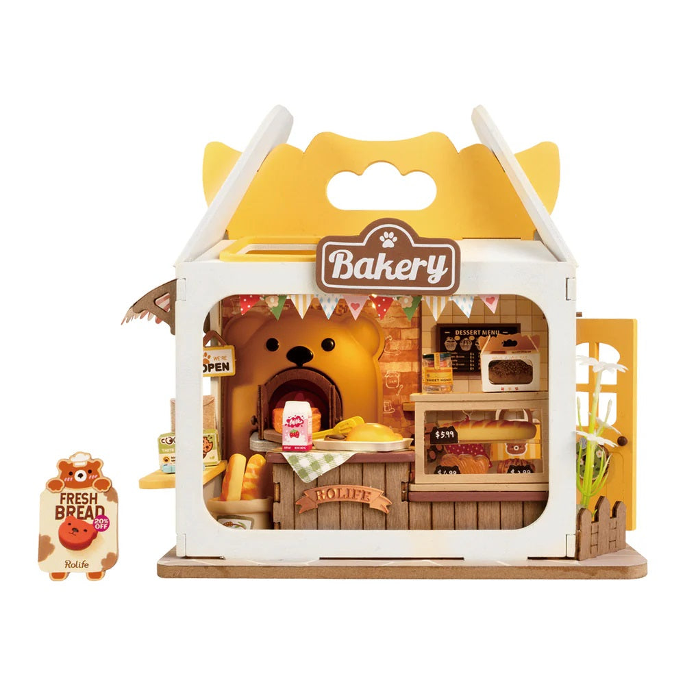 Robotime Teddy's Breadbox Shop DIY Miniature House Kit