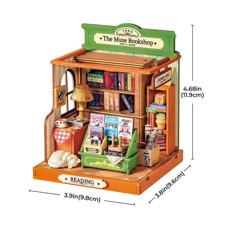 Rolife The Muse Bookshop, Super Mini Houses - Little Warm Spaces