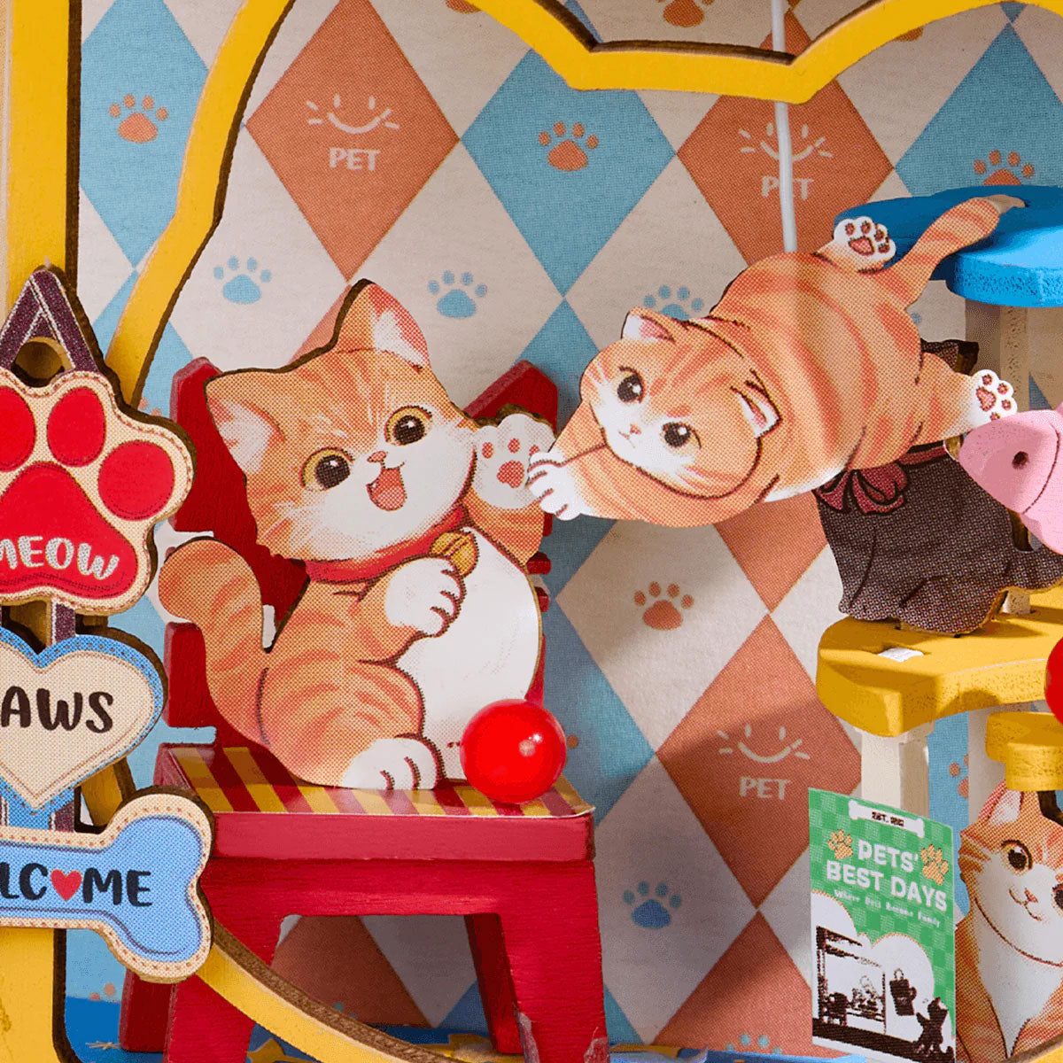 Rolife Perfect Paw Shop Super Mini House - Adorable Pet Boutique Mini Scene
