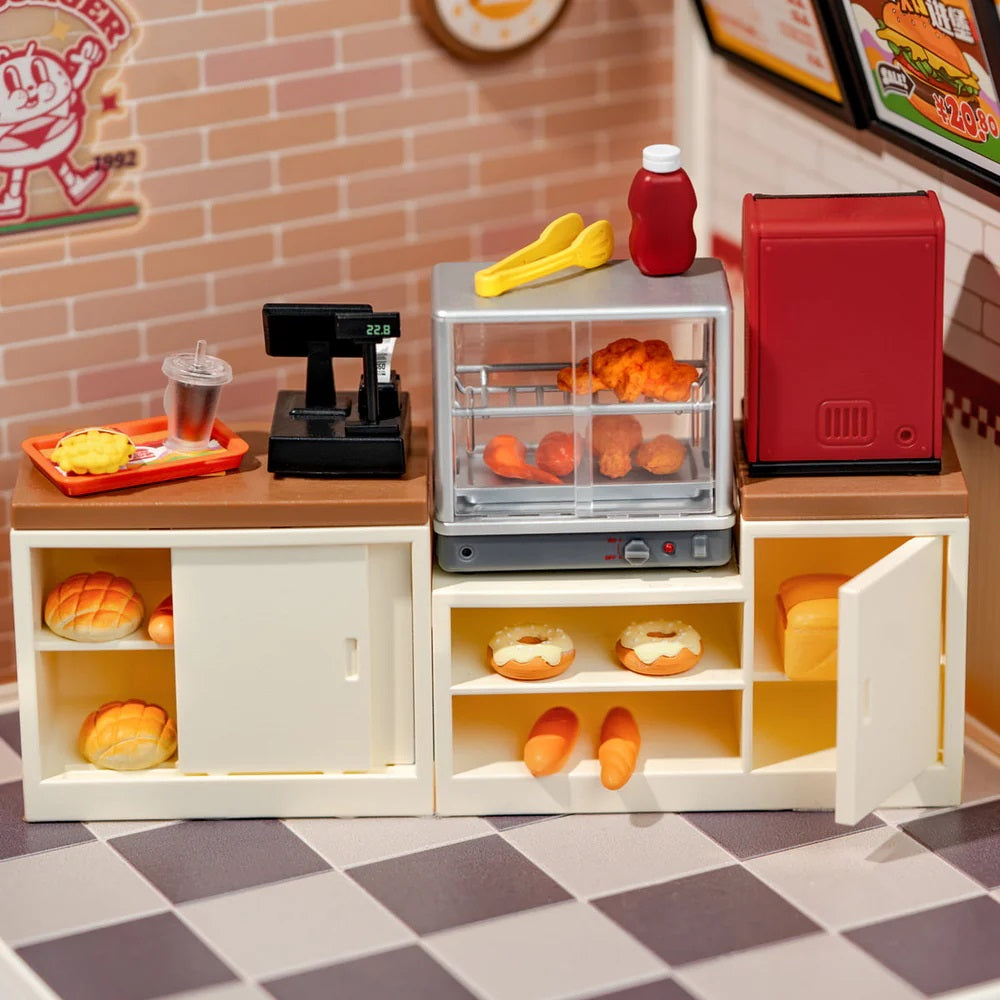 Rolife Yum Yum Burgers DIY Plastic Miniature House