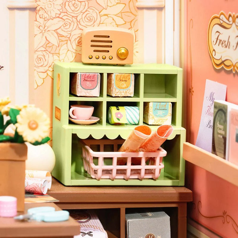 Rolife Fresh Flower Shop DIY Miniature House - Floral Boutique Scene