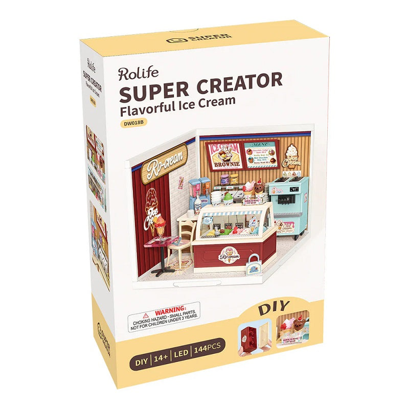 Rolife Flavorful Ice Cream DIY Miniature House - Frozen Treats Scene
