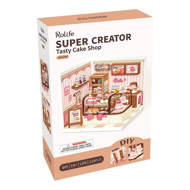 Rolife Tasty Cake Shop DIY Miniature House - Sweet Bakery Scene