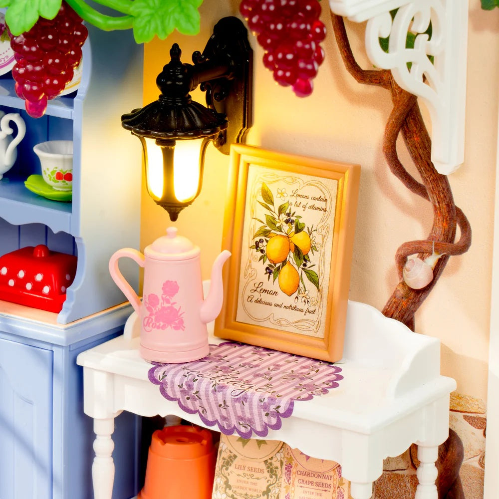 Rolife Midsummer Dream Yard DIY Miniature House - Romantic Garden Courtyard