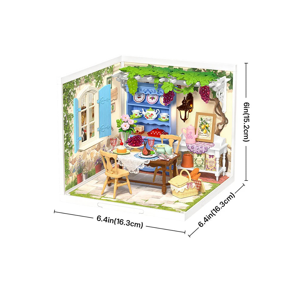 Rolife Midsummer Dream Yard DIY Miniature House - Romantic Garden Courtyard