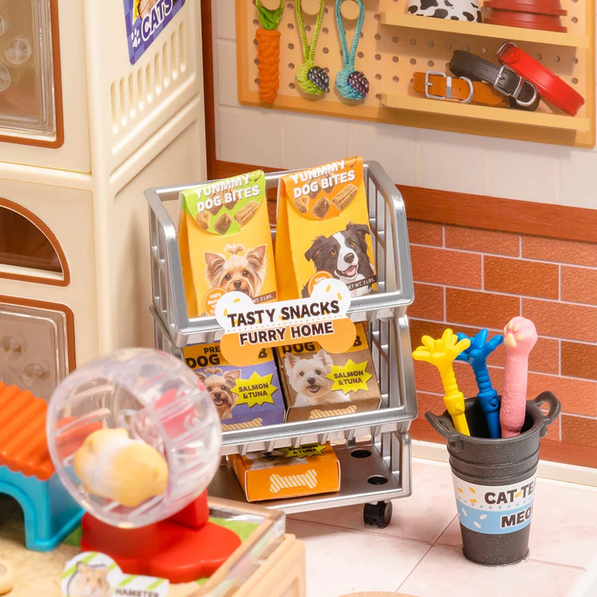 Rolife Furry Friends Home DIY Miniature Pet Shop House Kit - Super Creator Series