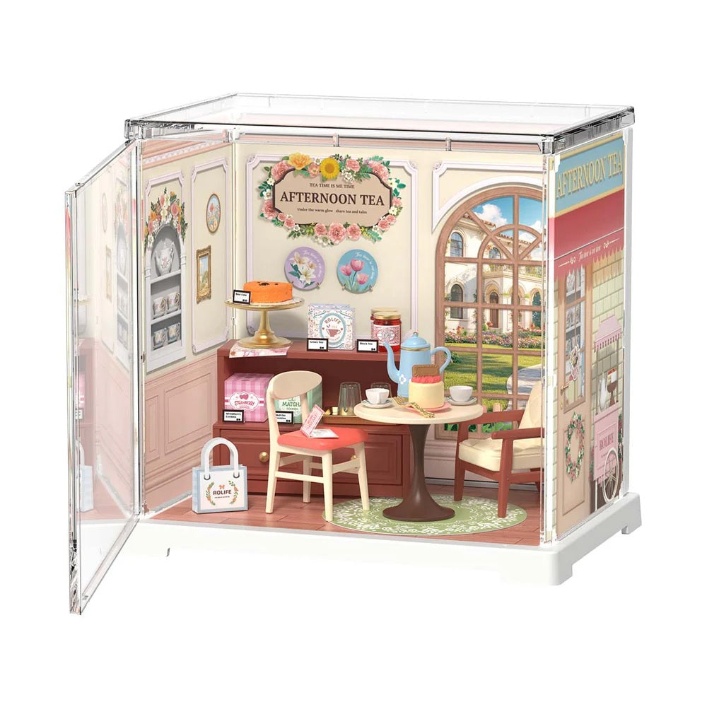 Rolife Honey Tea Lounge DIY Miniature House - Warm Relaxing Tea Room Scene