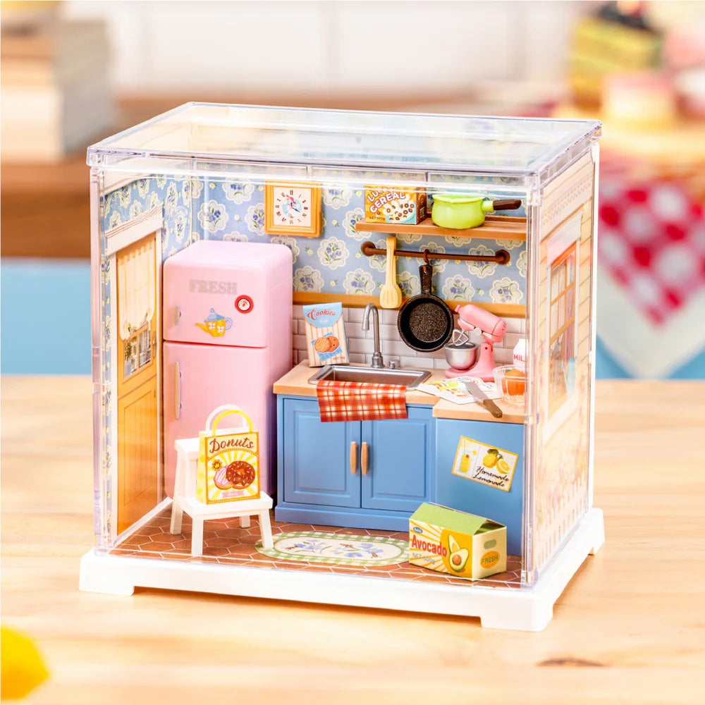 Rolife Homely Baking Kitchen DIY Miniature House - Cozy Kitchen Craft Model