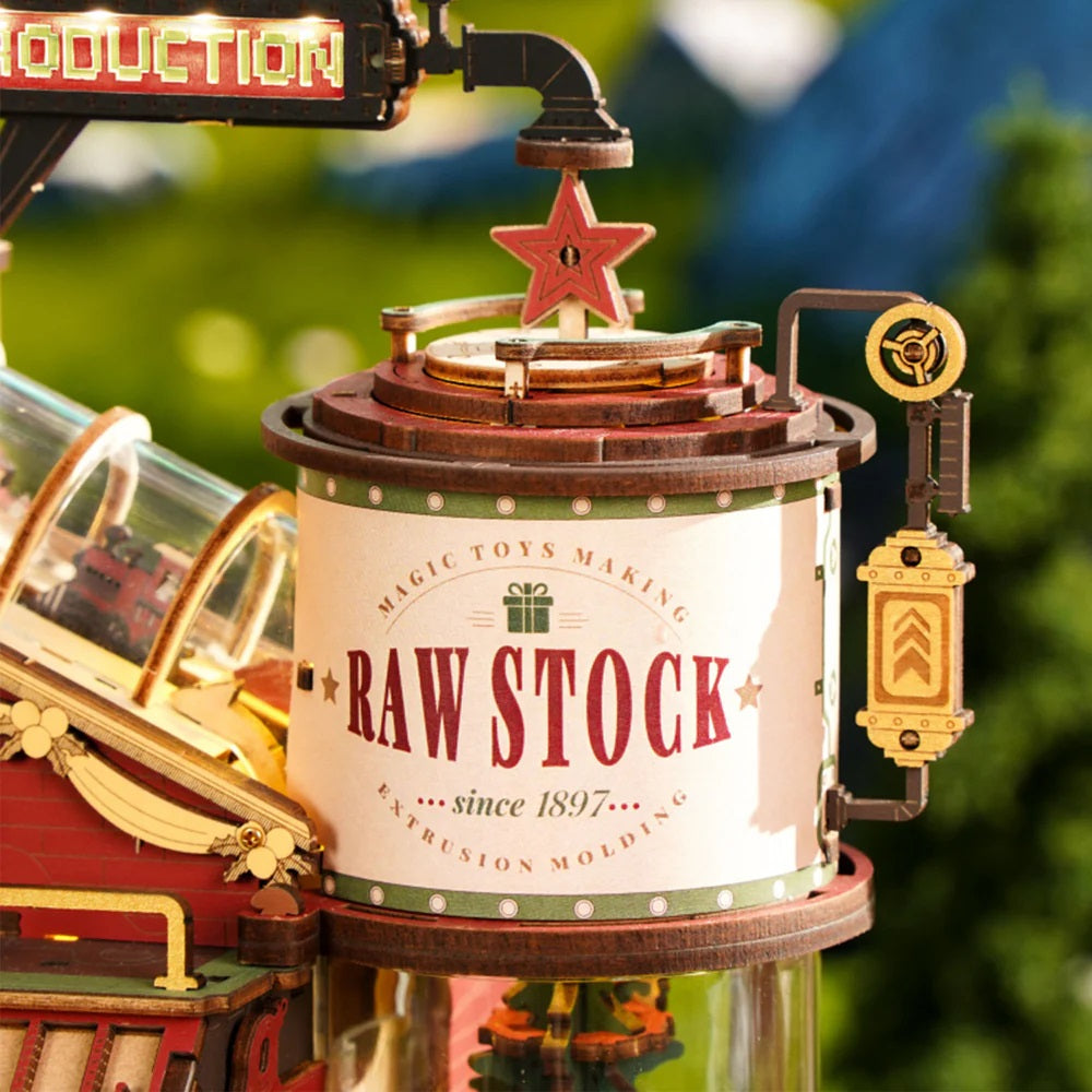 Robotime Christmas Dream Gift Factory Wooden Music Box EAB01