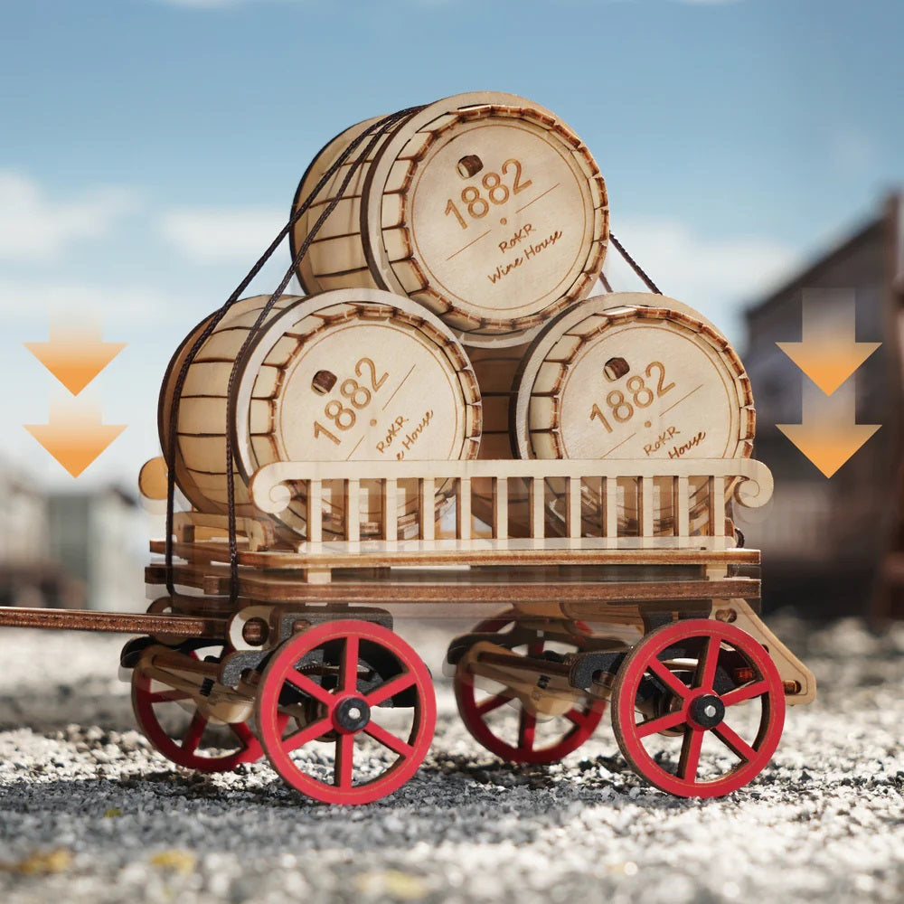 Rolife 3D Puzzle Steam Engine with Trailer