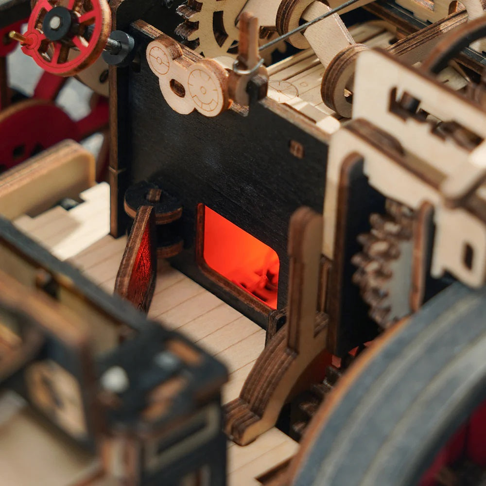 Rolife 3D Puzzle Steam Engine with Trailer