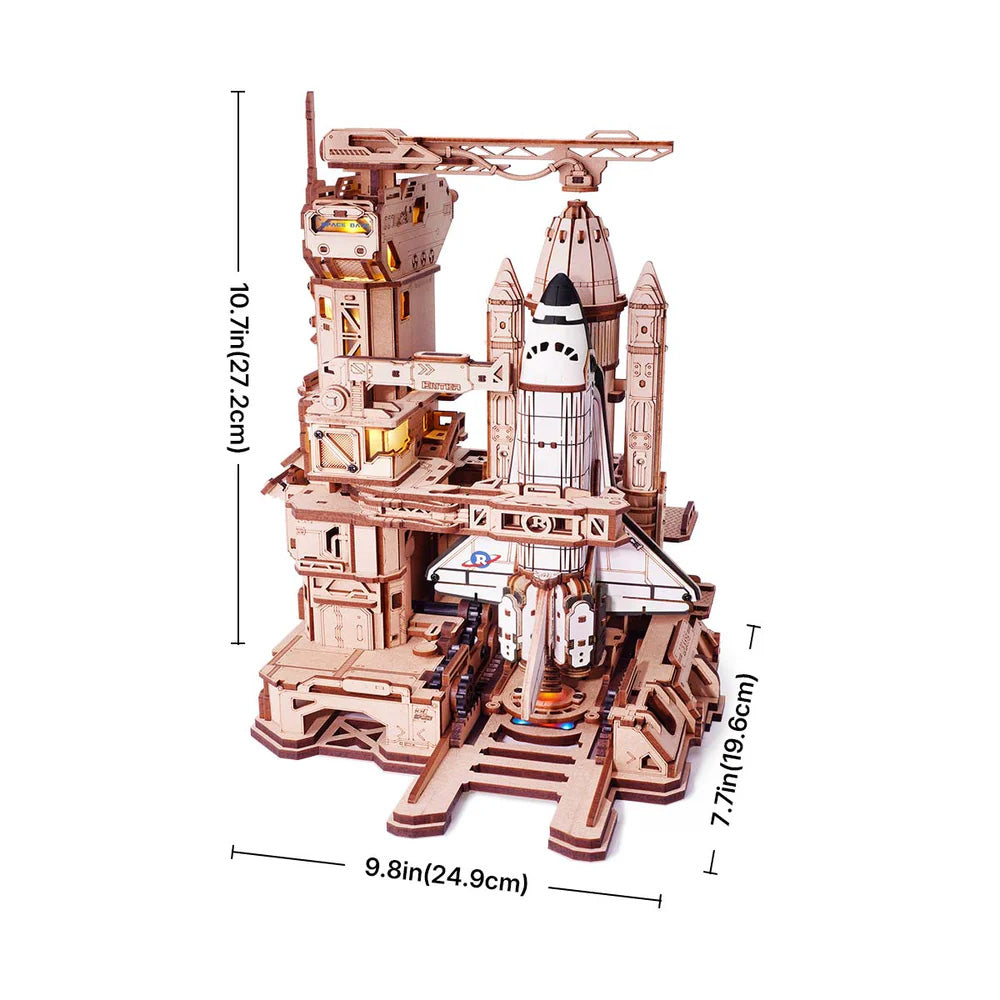 ROKR Space Shuttle Mechanical 3D Wooden Puzzle - NASA Spacecraft Model