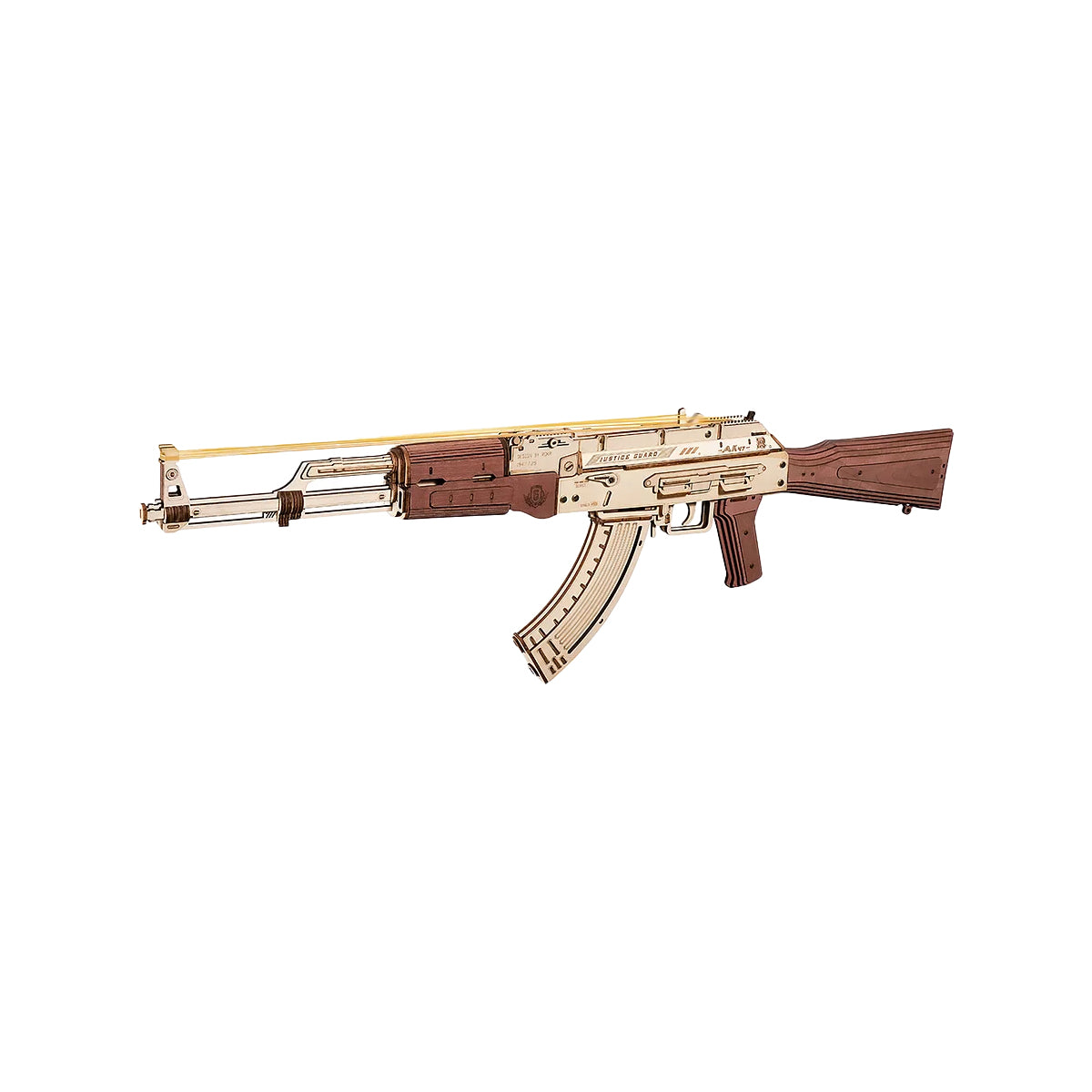 Rolife Justice Guard 3d Puzzle Gun AK-47 Assault Rifle Rubber Band Gun