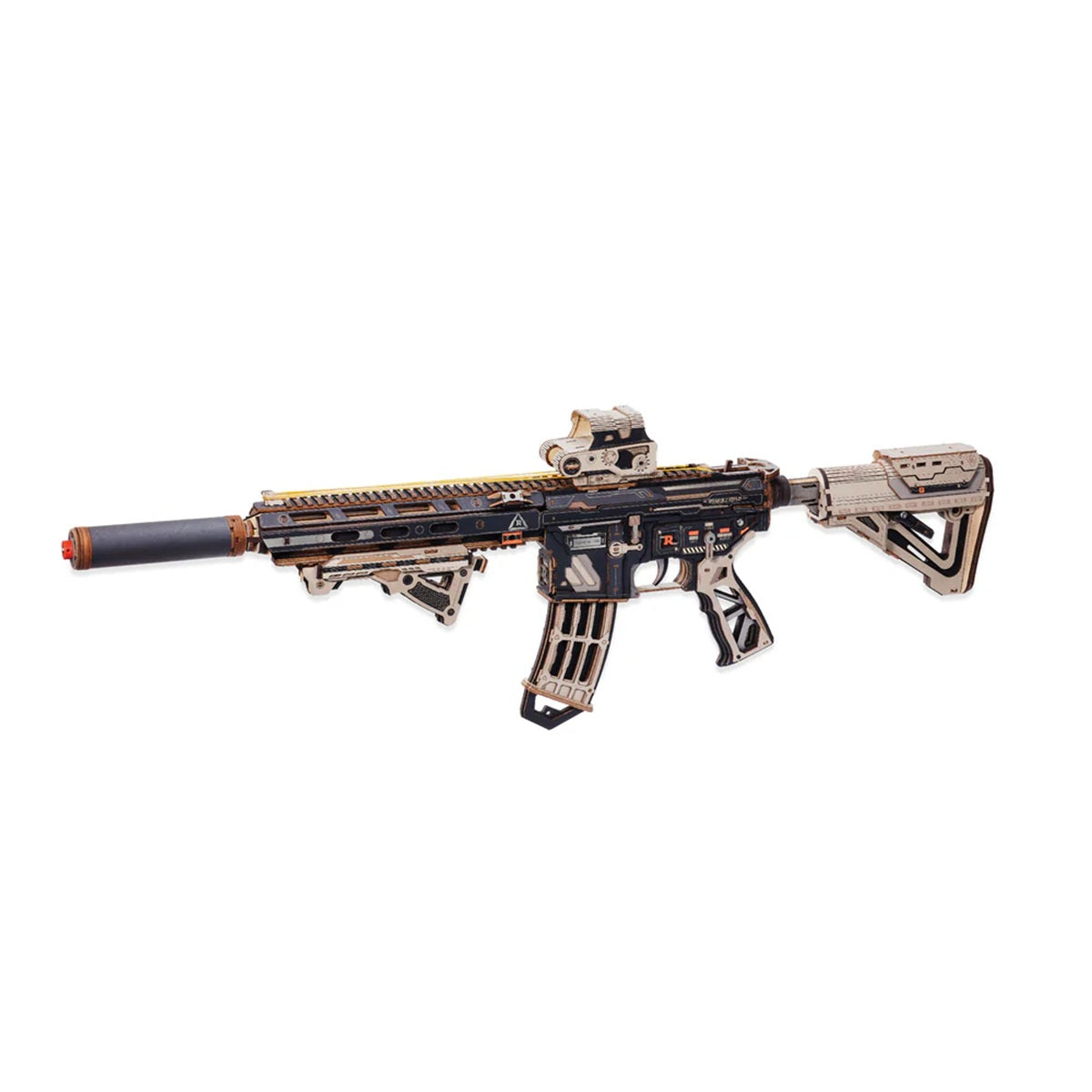 Robotime M416 Carbine Rifle 3D Wooden Puzzle Toy Gun Model