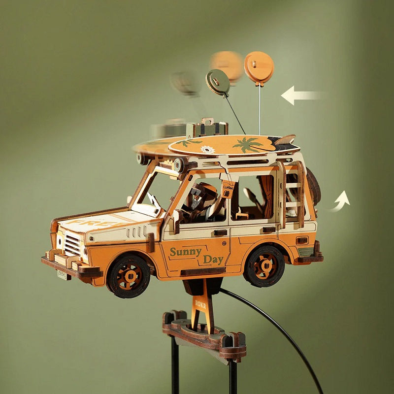 ROKR Road Tripper Pendulum Balance Toy 3D Puzzle - Vintage Car Model