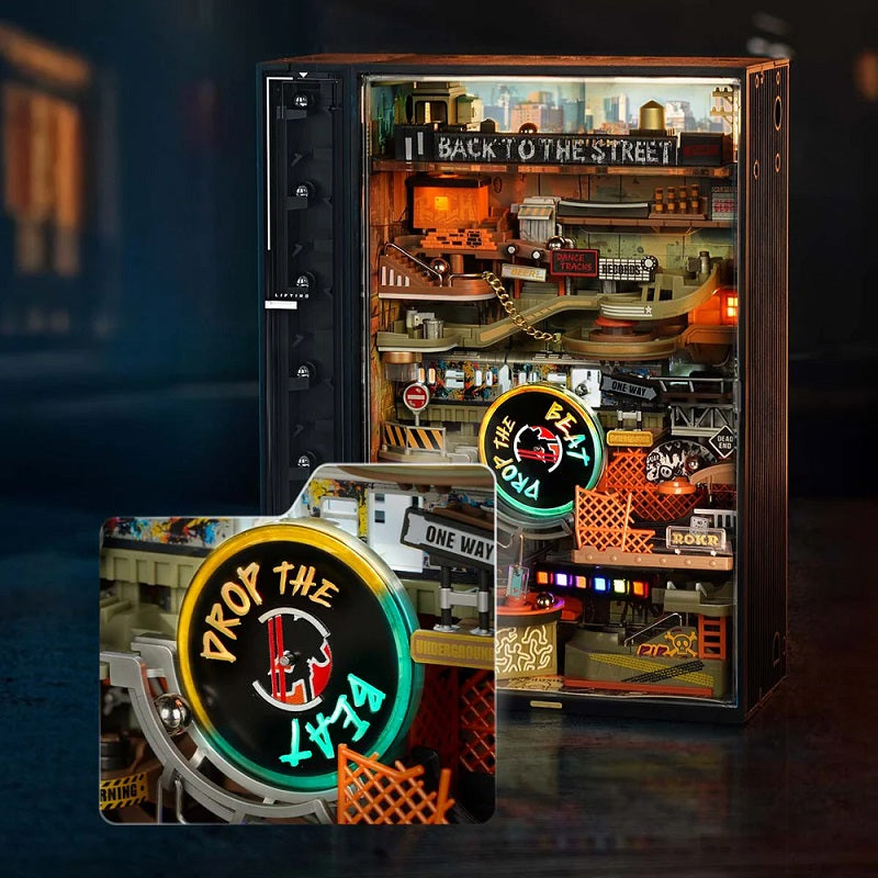 Robotime Hip-Hop Street Marble Run Mechanical 3D Puzzle MR03S