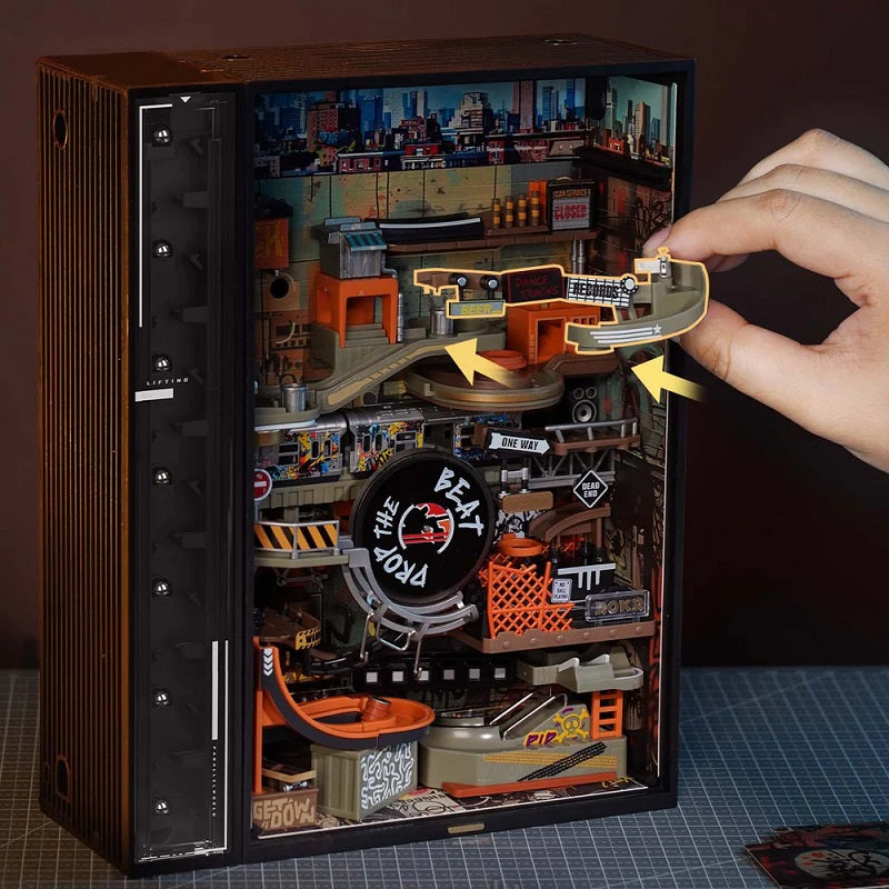 Robotime Hip-Hop Street Marble Run Mechanical 3D Puzzle MR03S