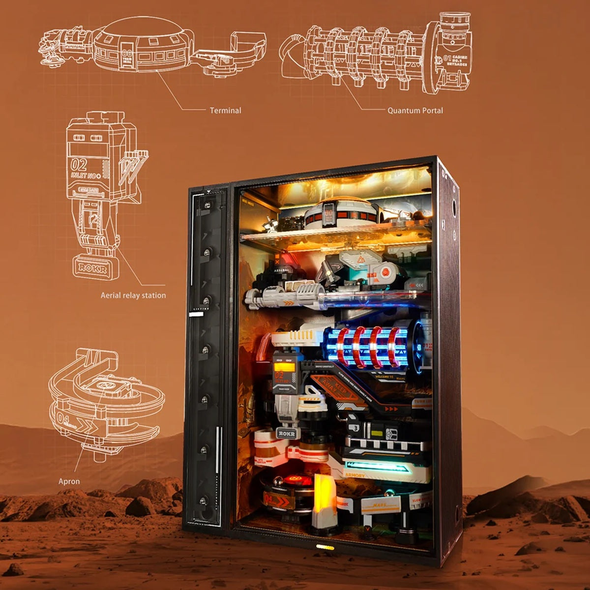 Robotime Mars Outpost Marble Run 3D Puzzle - image 3