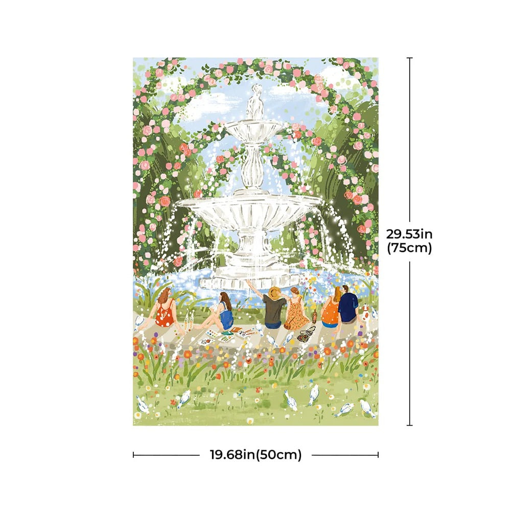 Robotime Afternoon Fountain 1000 Piece Jigsaw Puzzle PT001