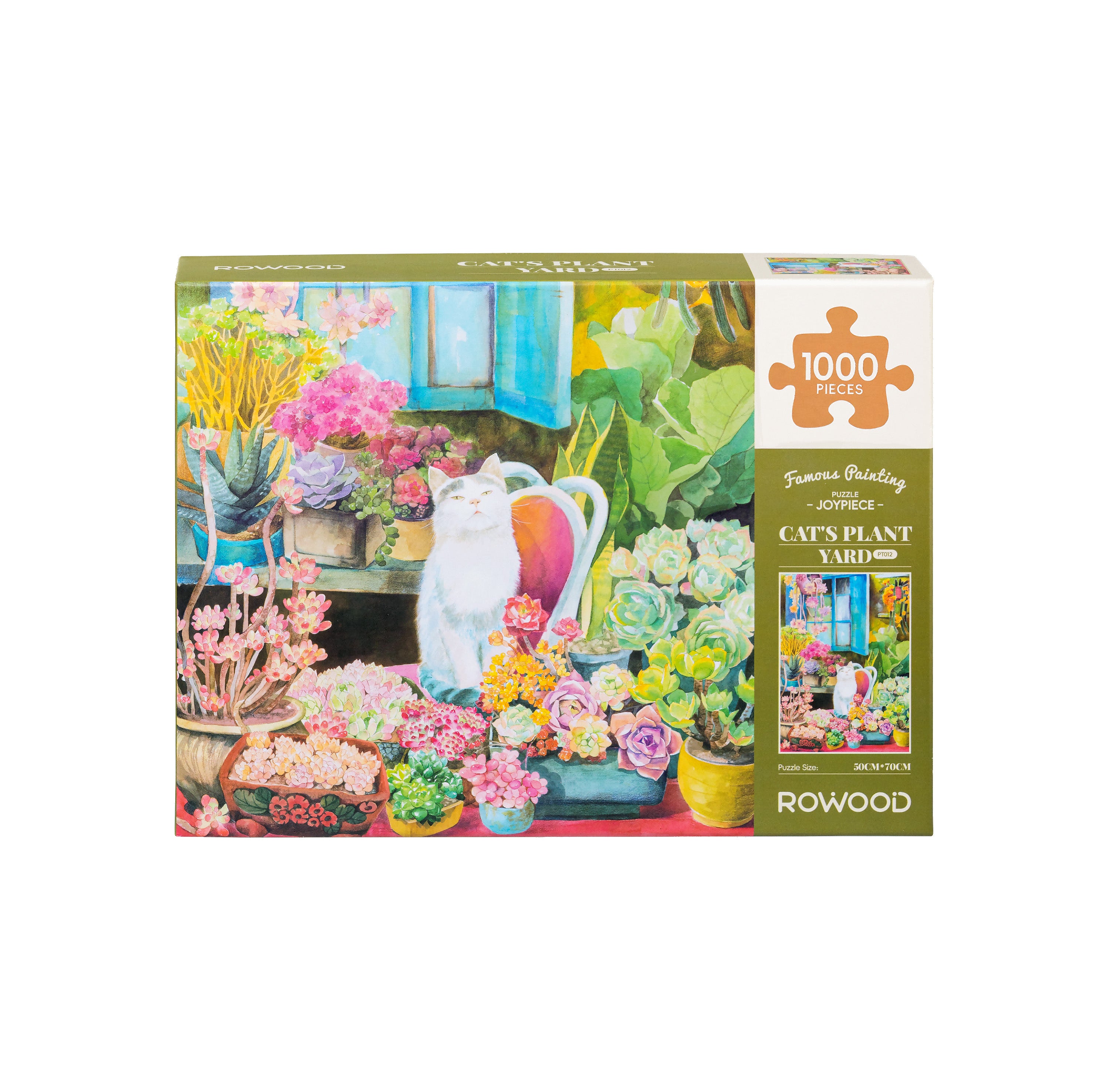Rolife Cat's Plant Yard Joypiece 1000 Piece Puzzle - Whimsical Garden Scene