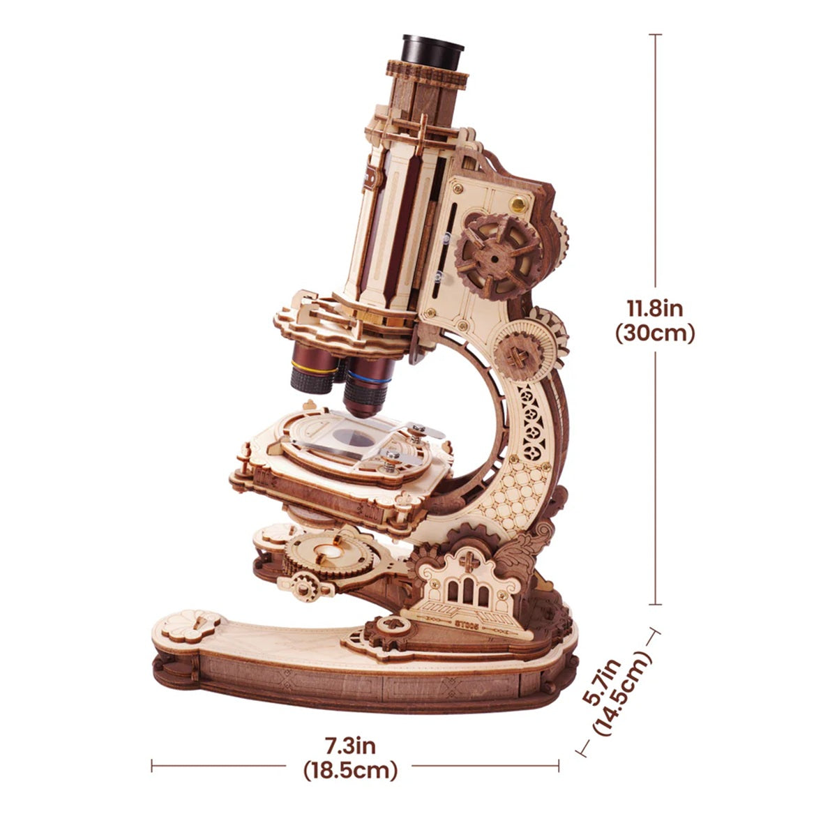 Robotime Microscope 3D Wooden Puzzle Educational Model Kit