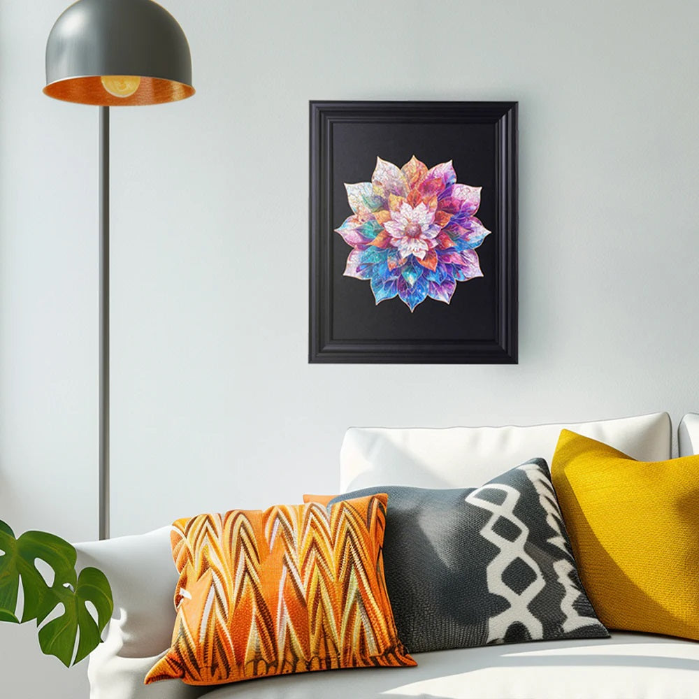 Rolife Mystic Mandala Flower Wooden Jigsaw Puzzle