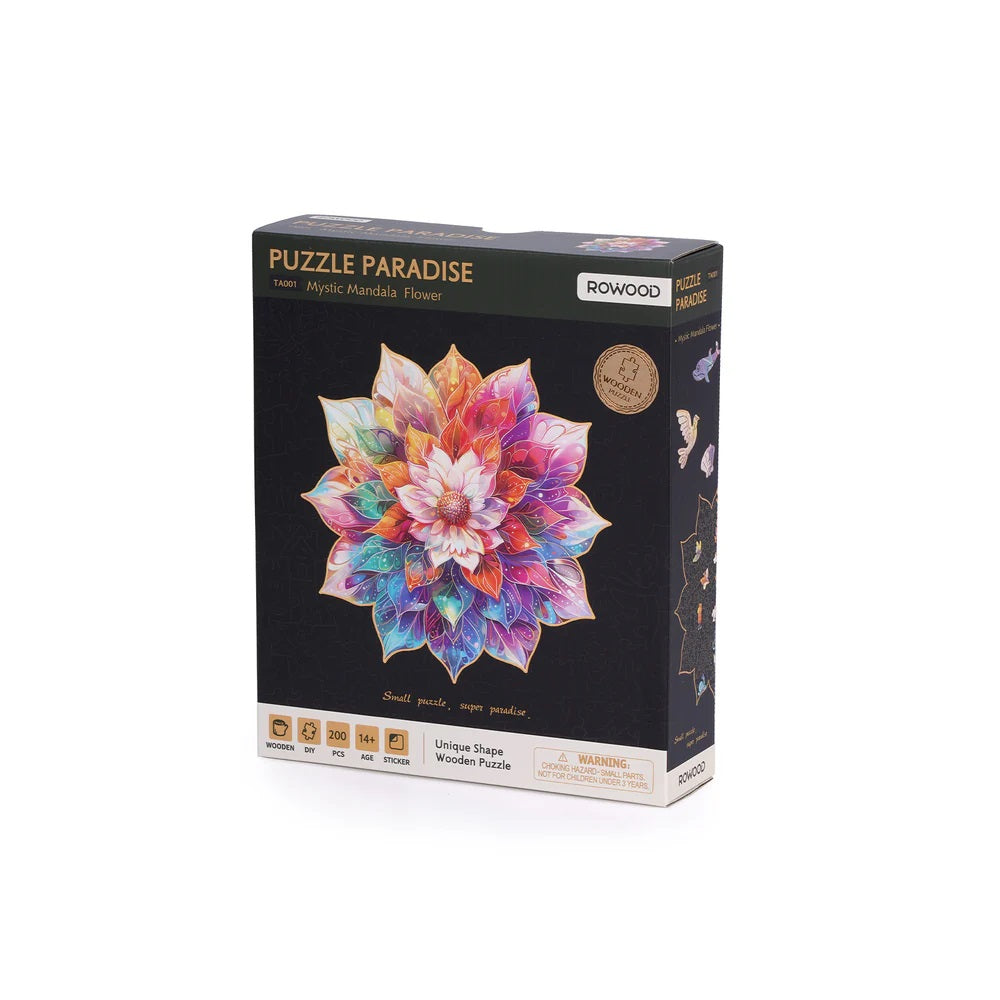 Rolife Mystic Mandala Flower Wooden Jigsaw Puzzle