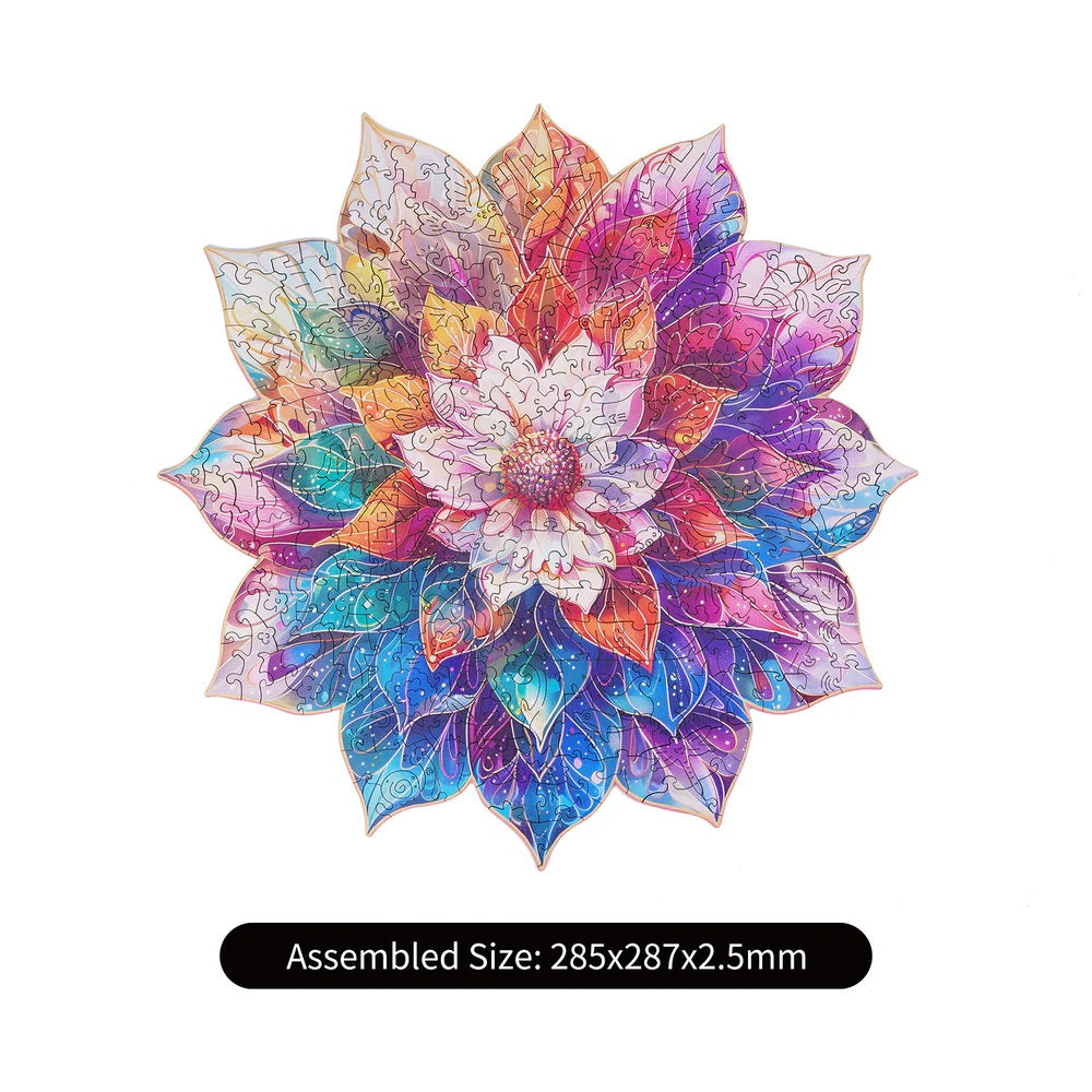 Rolife Mystic Mandala Flower Wooden Jigsaw Puzzle