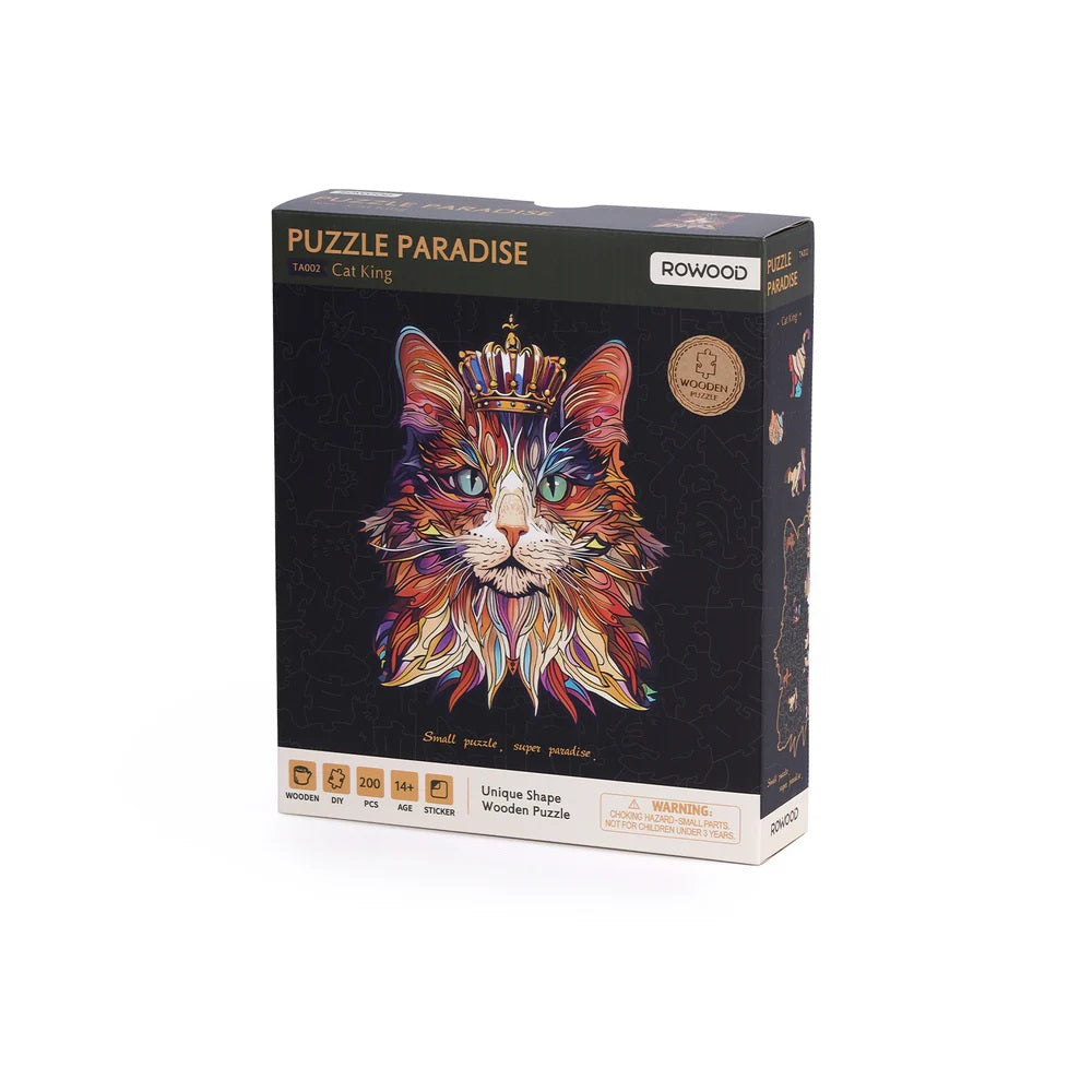Rolife Cat King 200pc Wooden Jigsaw Puzzle