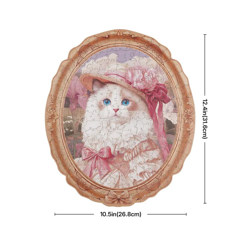 Rolife Springtime Kitty 200-Piece Wooden Jigsaw Puzzle