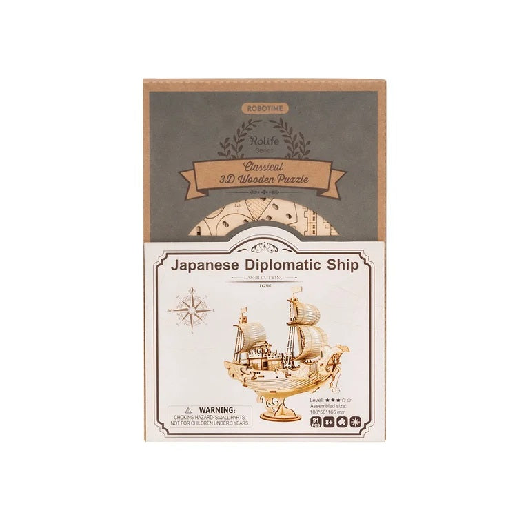 Rolife Classic 3D Wood Puzzles; Diplomatic Ship