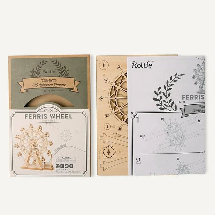 Rolife Classic 3D Wood Puzzles; Ferris Wheel