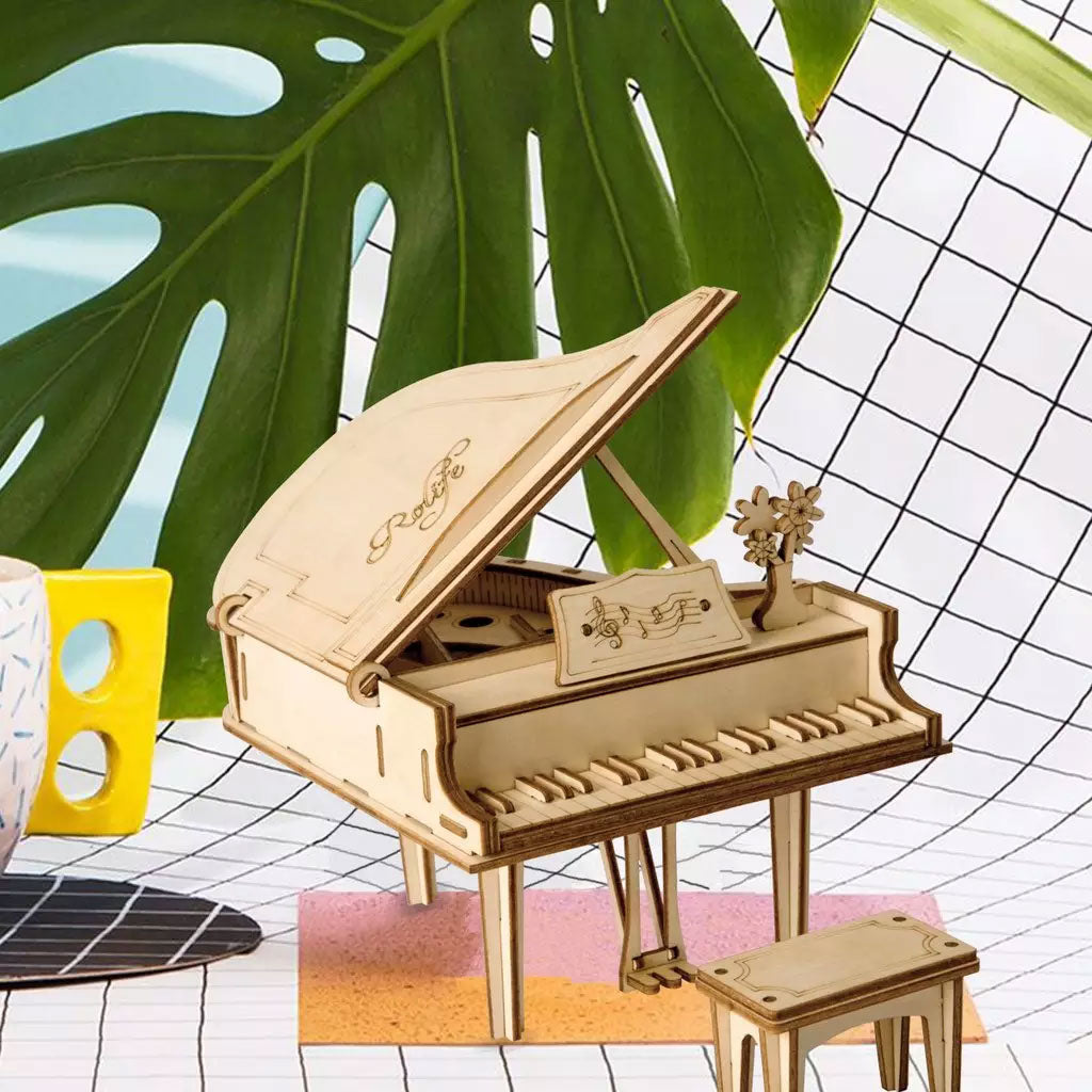 Robotime Classic 3D Wood Puzzles; Grand Piano