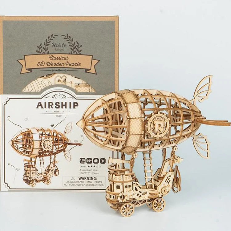 Rolife Classic 3D Wood Puzzles; Airship