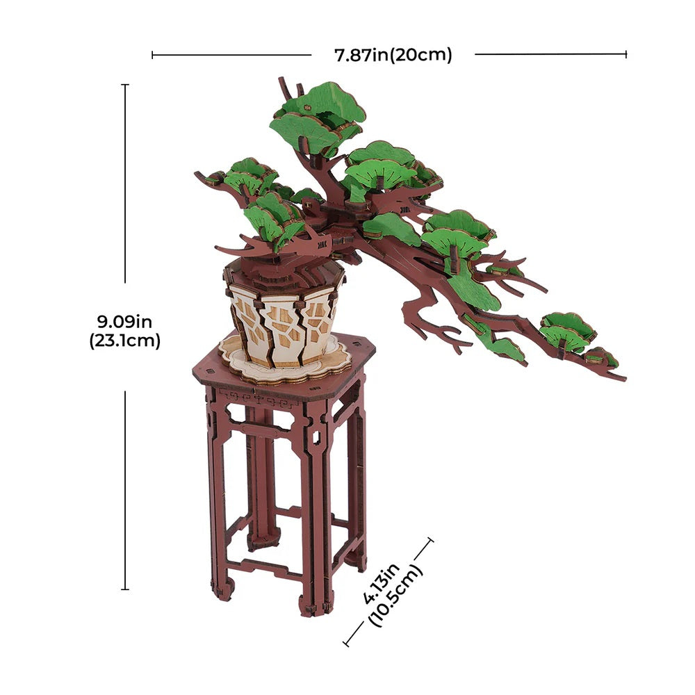 Robotime Evergreen Pine Bonsai DIY Wooden 3D Puzzle TG510