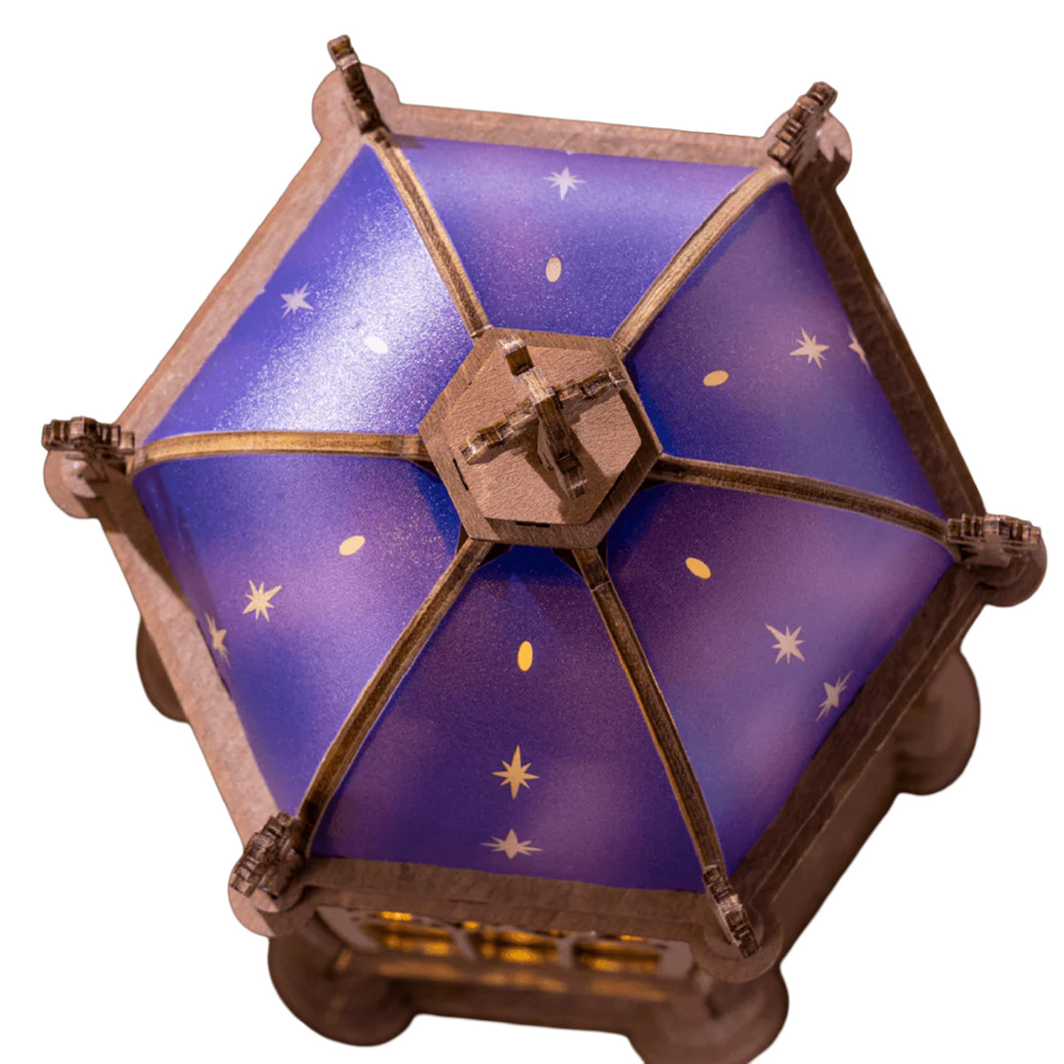 Rolife Starry Dome Cathedral 3D Wooden Puzzle - LED Night Light Model