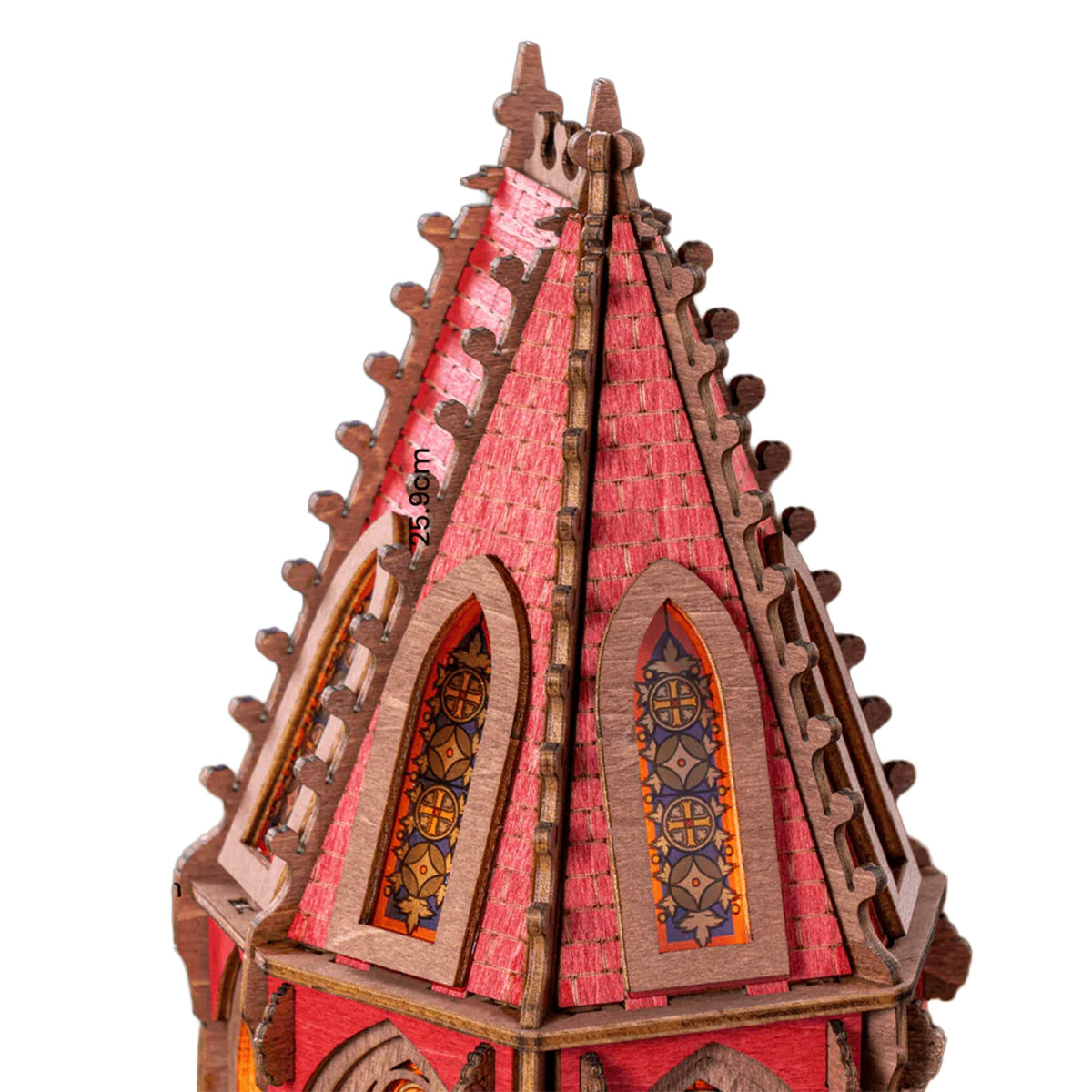 Rolife Geometric Cathedral 3D Wooden Puzzle - Gothic LED Lantern Model