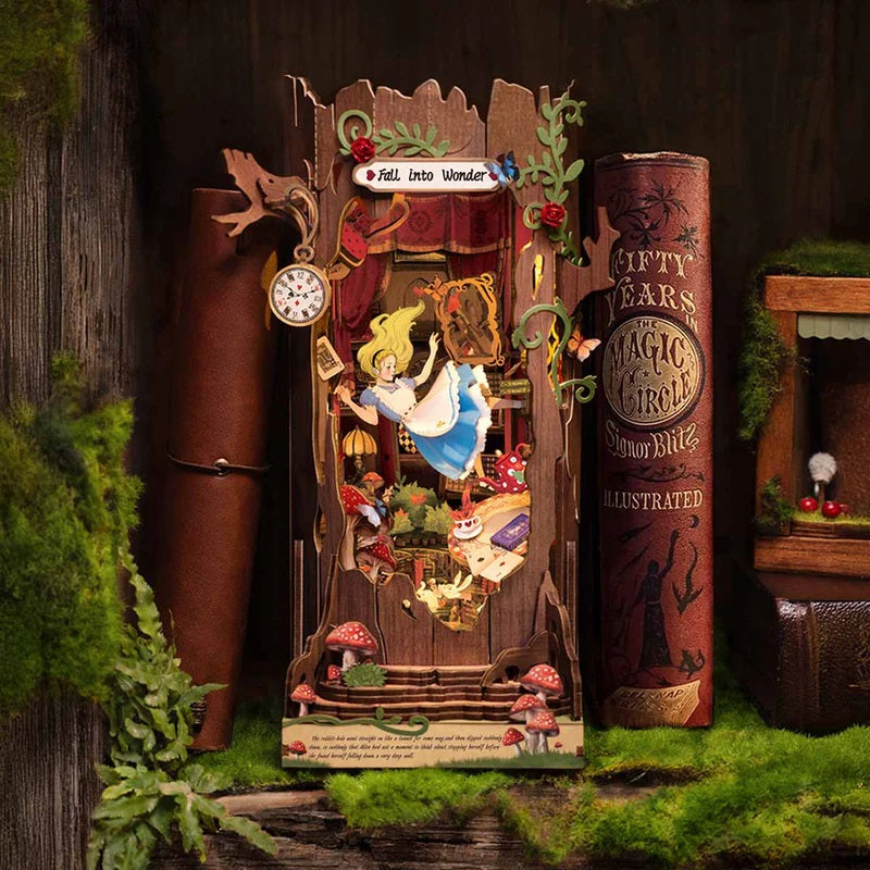 Robotime Alice Adventure DIY Book Nook Shelf Insert Kit