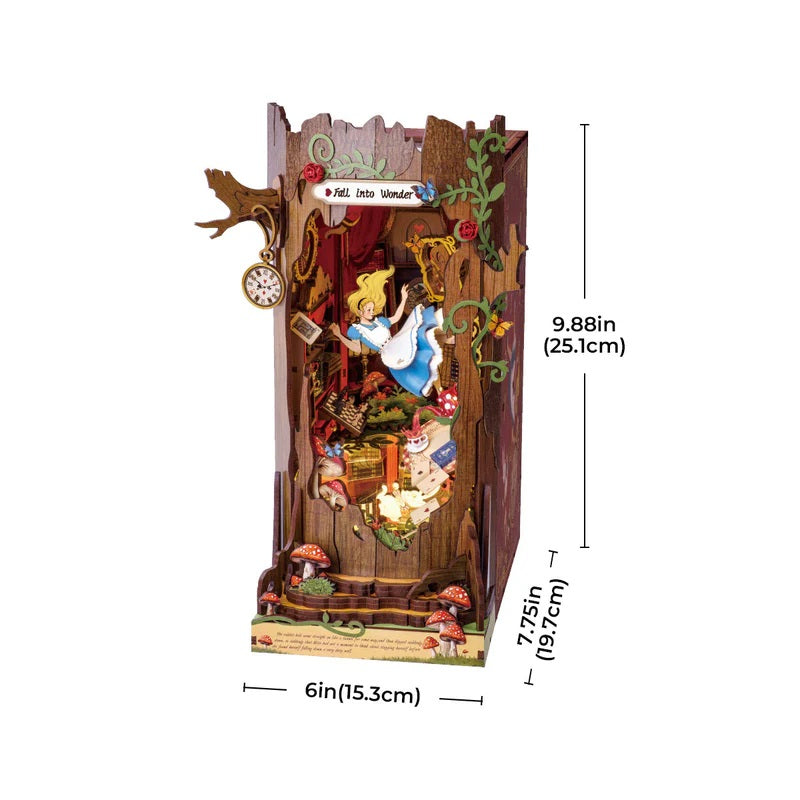 Robotime Alice Adventure DIY Book Nook Shelf Insert Kit