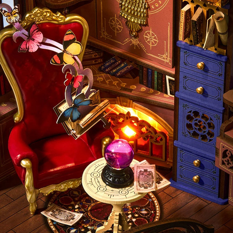 Rolife Magic Fantasy Corner DIY Book Nook - Enchanting Miniature Bookshelf World