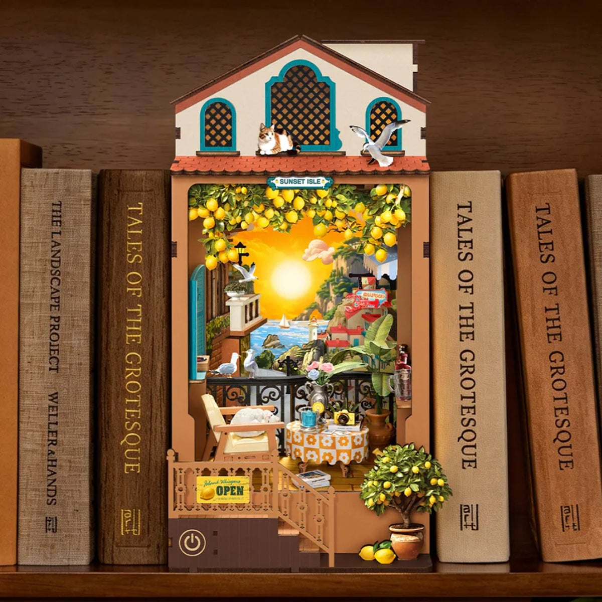 Robotime Sunset Isle DIY Book Nook