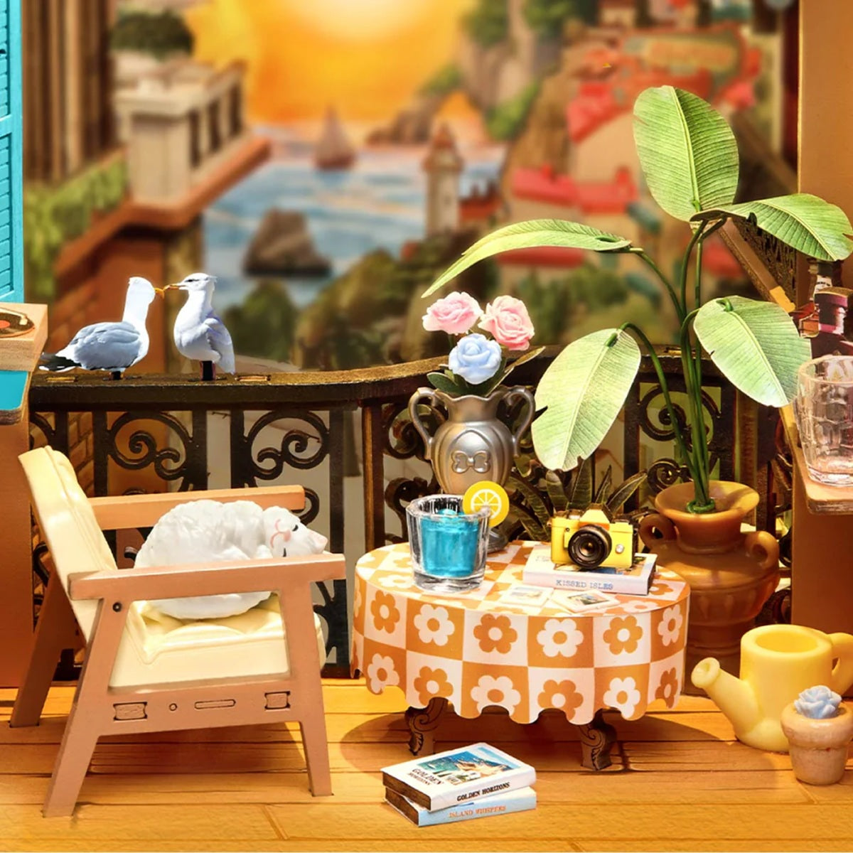 Robotime Sunset Isle DIY Book Nook