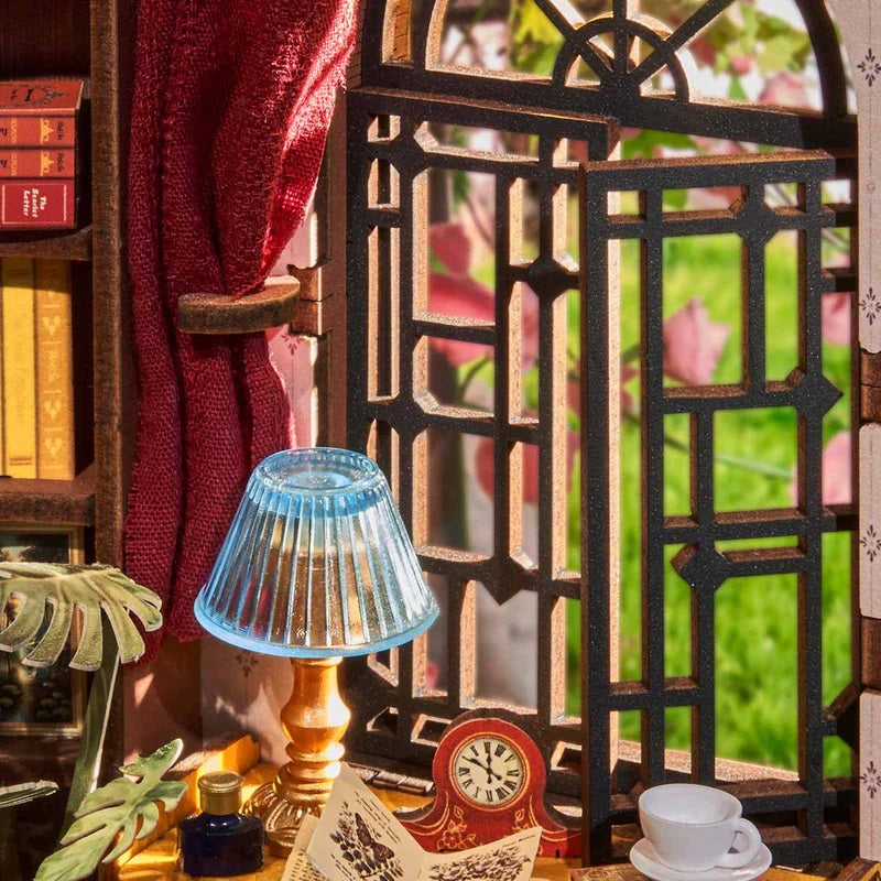 Rolife Silent Corner Study DIY Book Nook - Quiet Reading Shelf Insert