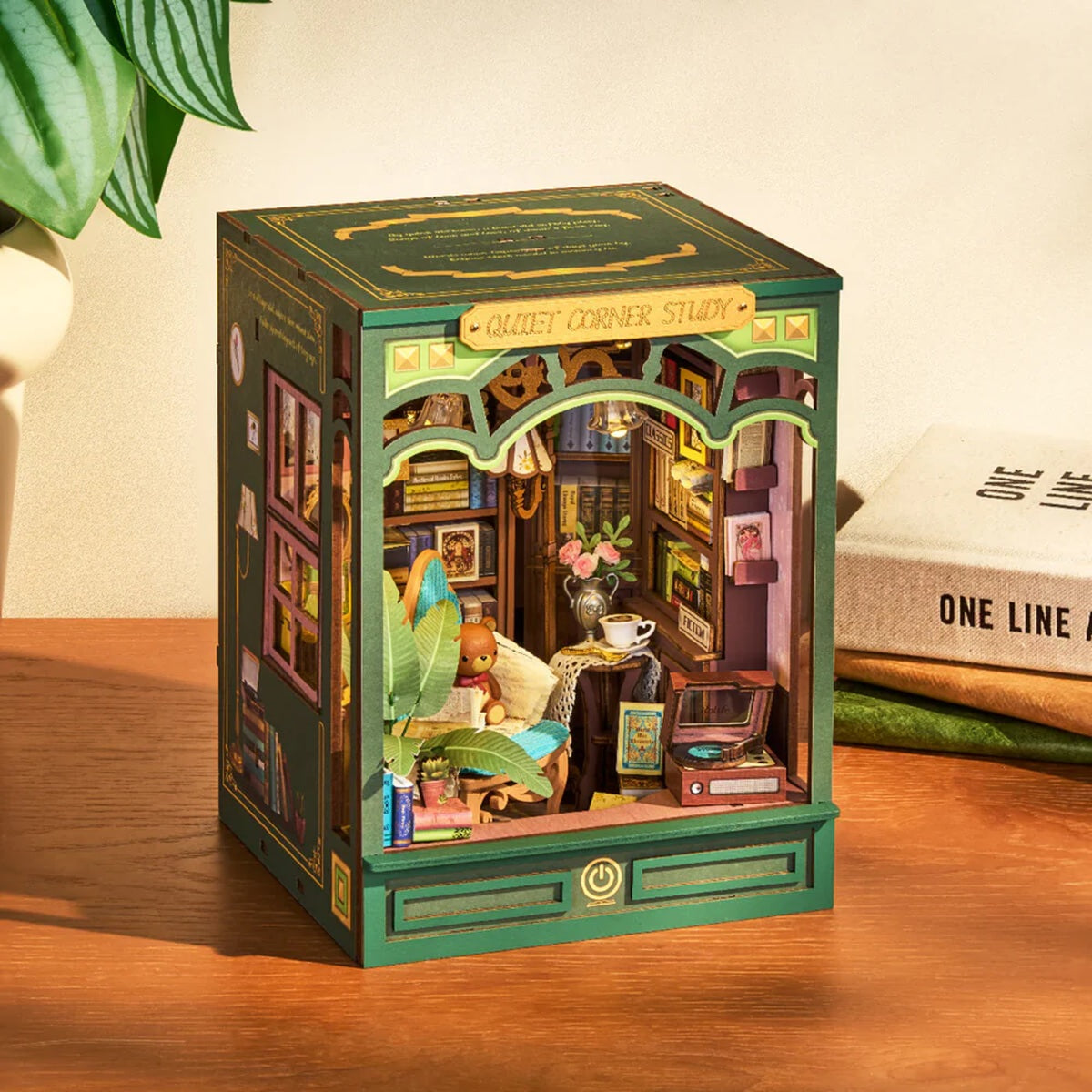 Robotime Quiet Corner Study DIY Book Nook Miniature Kit