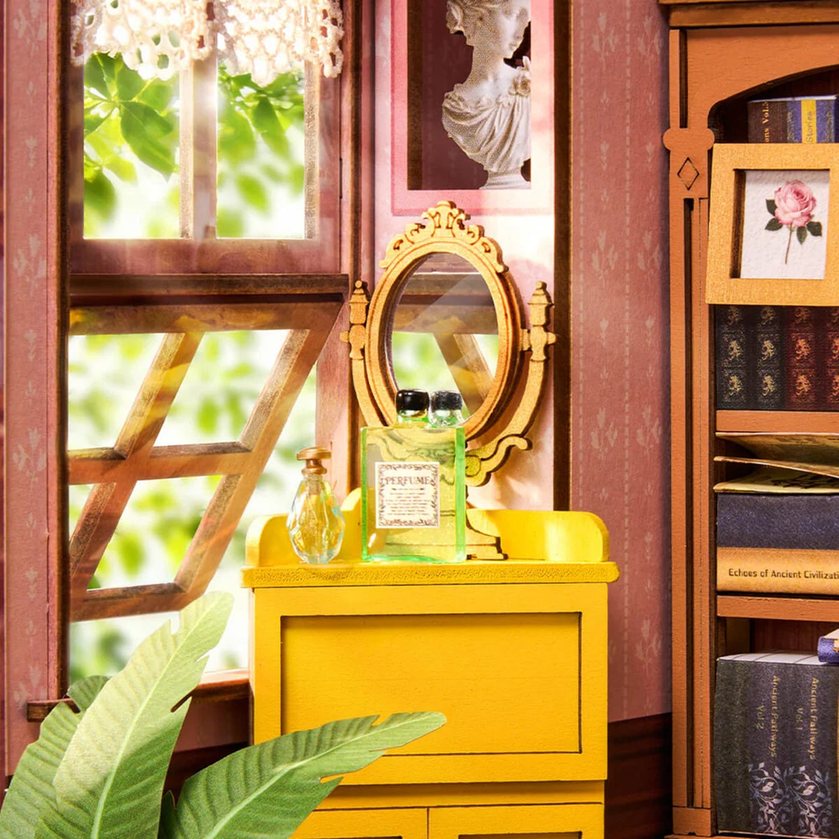 Robotime Quiet Corner Study DIY Book Nook Miniature Kit
