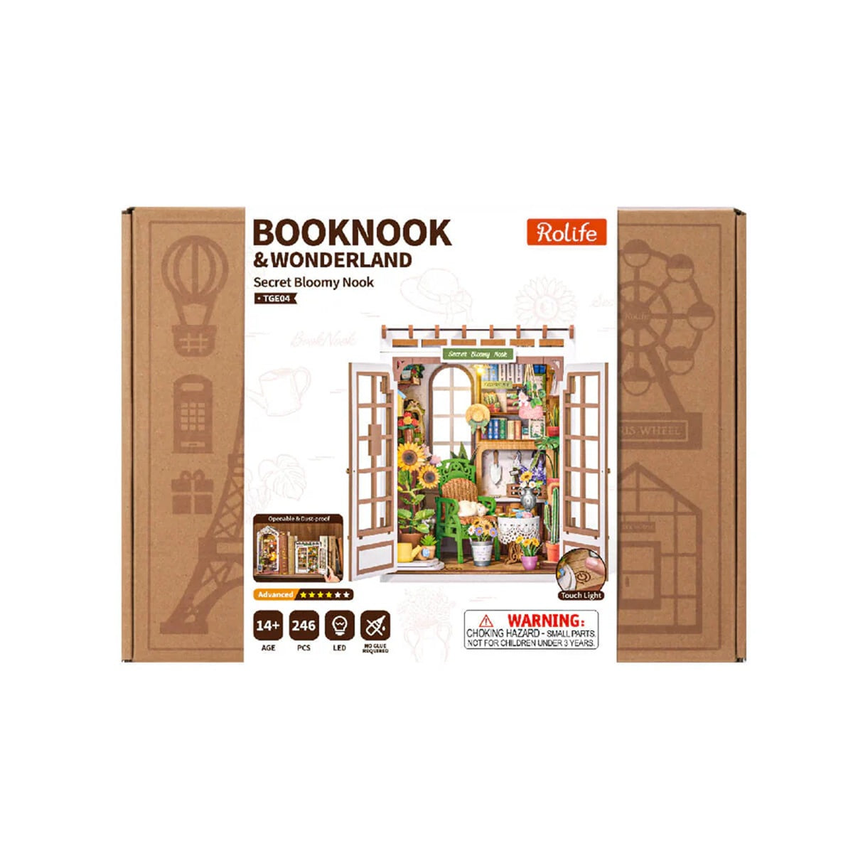 Robotime Secret Bloomy Nook DIY Book Nook Miniature Kit