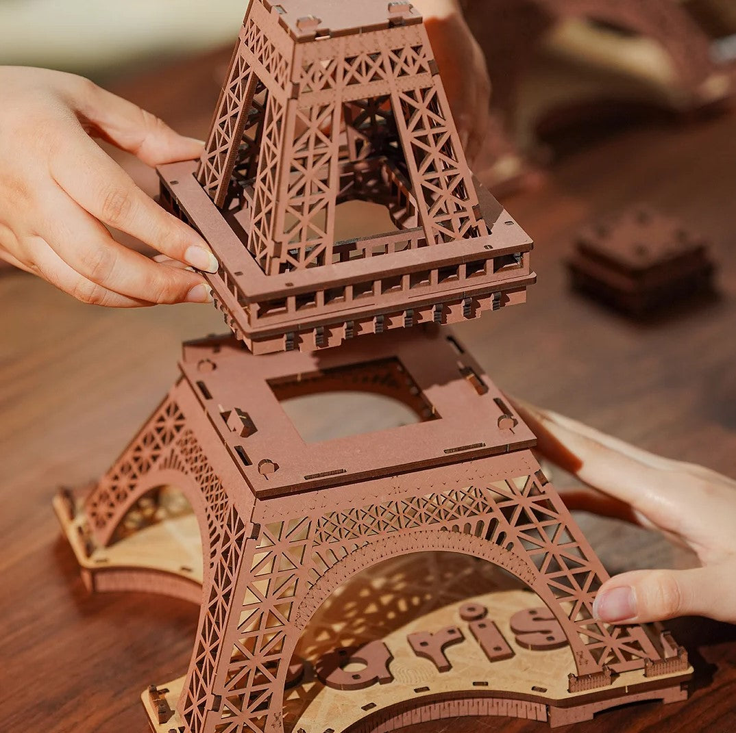 Robotime Night of the Eiffel Tower 3D Wooden Puzzle TGL01