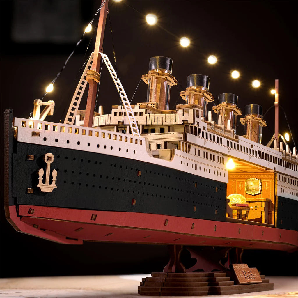 Rolife 1912 Eternal Atlantic Voyager Titanic 3D Wooden Puzzle - Historic Ship Model