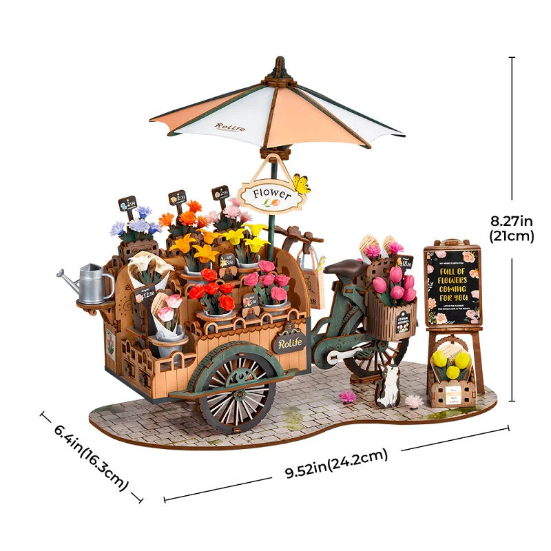 Robotime Blossom Cart 3D Wooden Puzzle TGS03